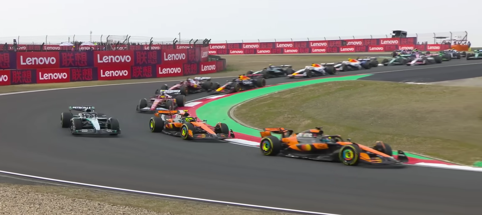 2025 Chinese Grand Prix Lap 1 Turn 3